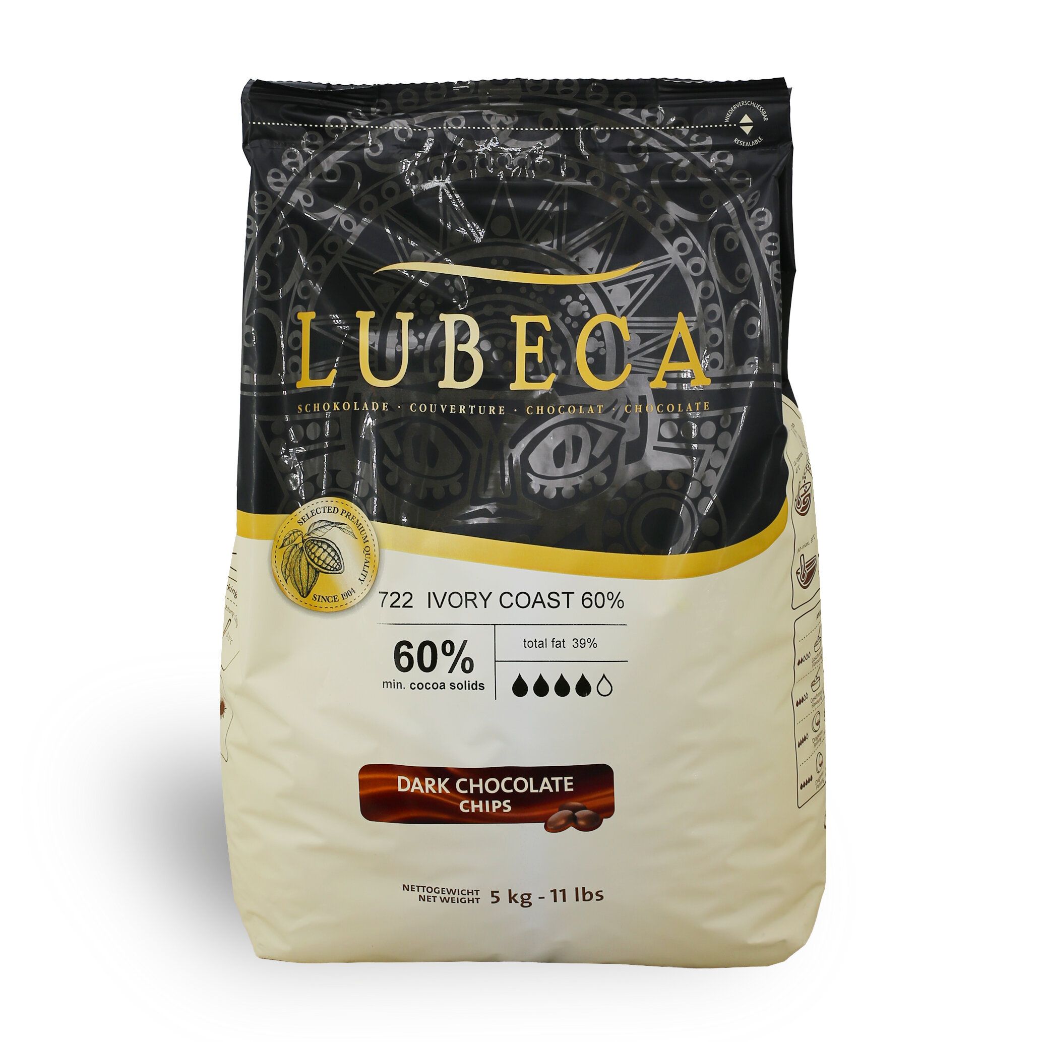 PACK IVORY COAST 60 CHIPS LUBECA