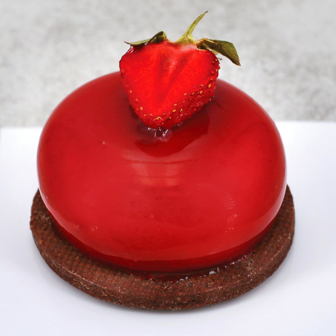 mousse alla fragola